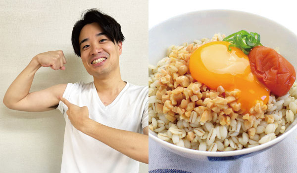 九州営業担当がおススメ！蒸し大豆の納豆たまごかけごはん風